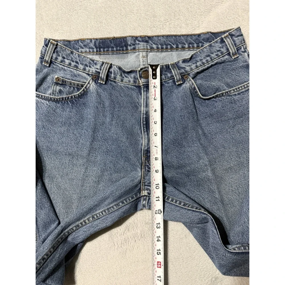 VTG Levi's 550 Relaxed Fit Husky Denim Jeans Made in USA Orange Tab 34x29